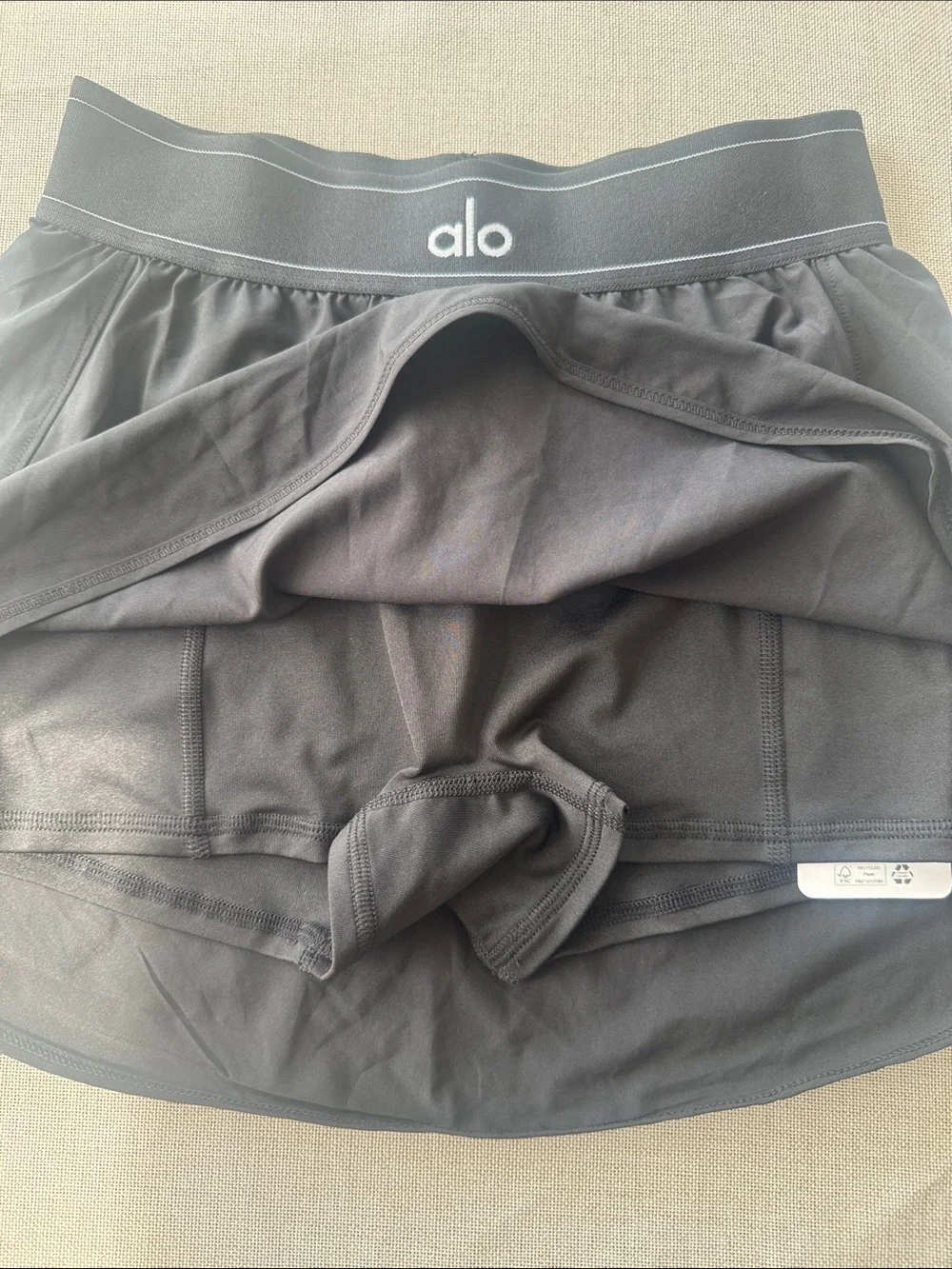 ALO Match Point Tennis Skirt with Elastic Waistband Size XS